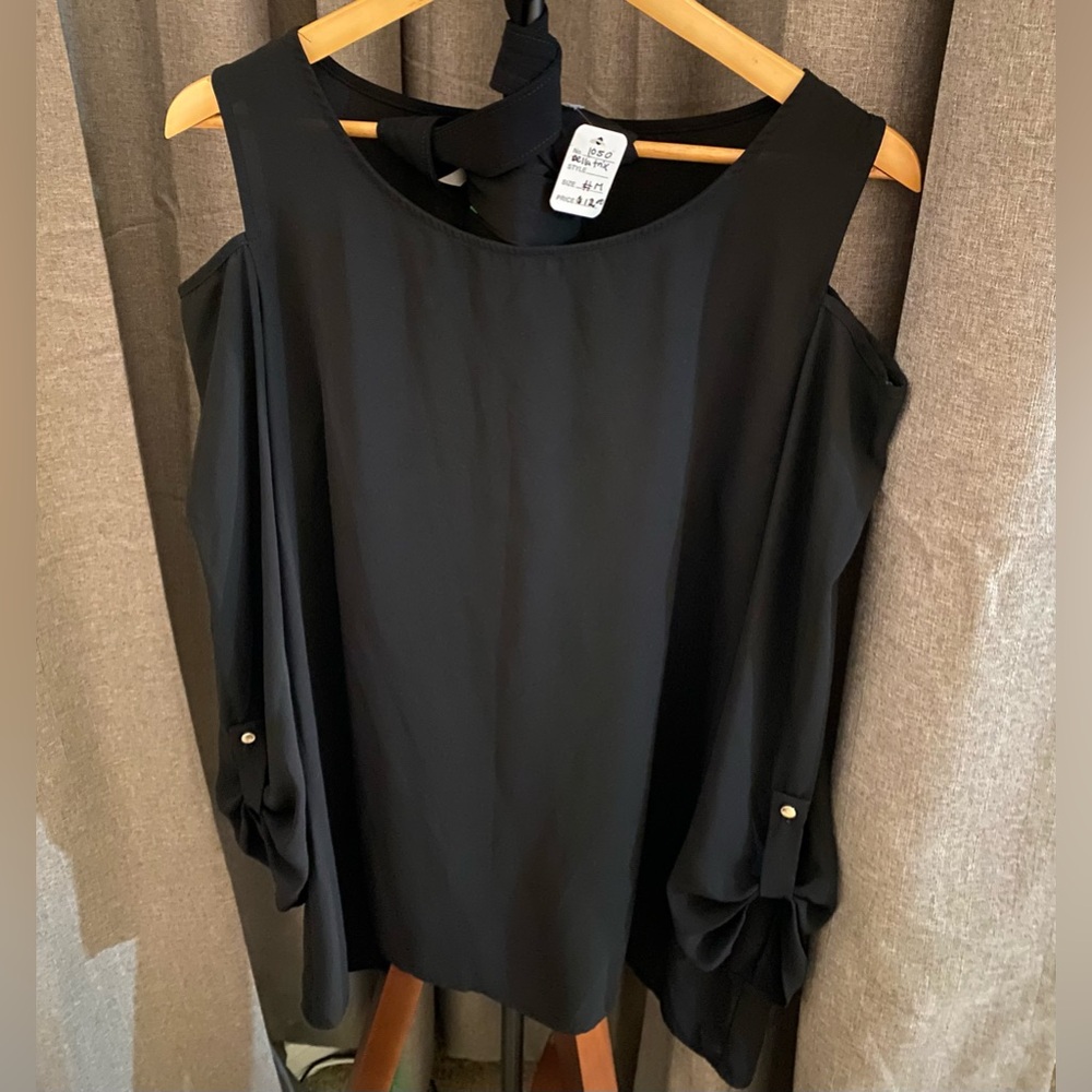 open shoulder blouse